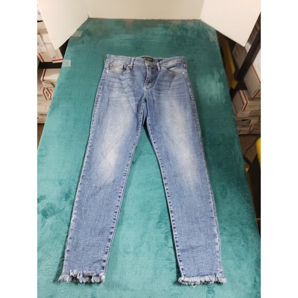 Lucky Brand Jeans Size 8 Womens Blue Stretch Pant Denim Mid Rise Ava Skinny - Picture 2 of 14